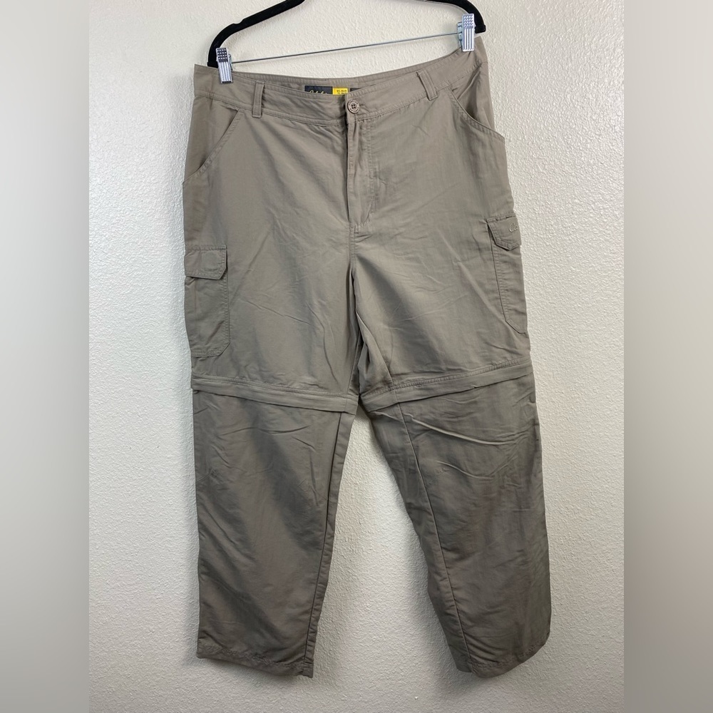 Cabela’s Cargo Nylon Outdoor Hiking Convertible Pants Men’s 36 x30 Brown Neutral